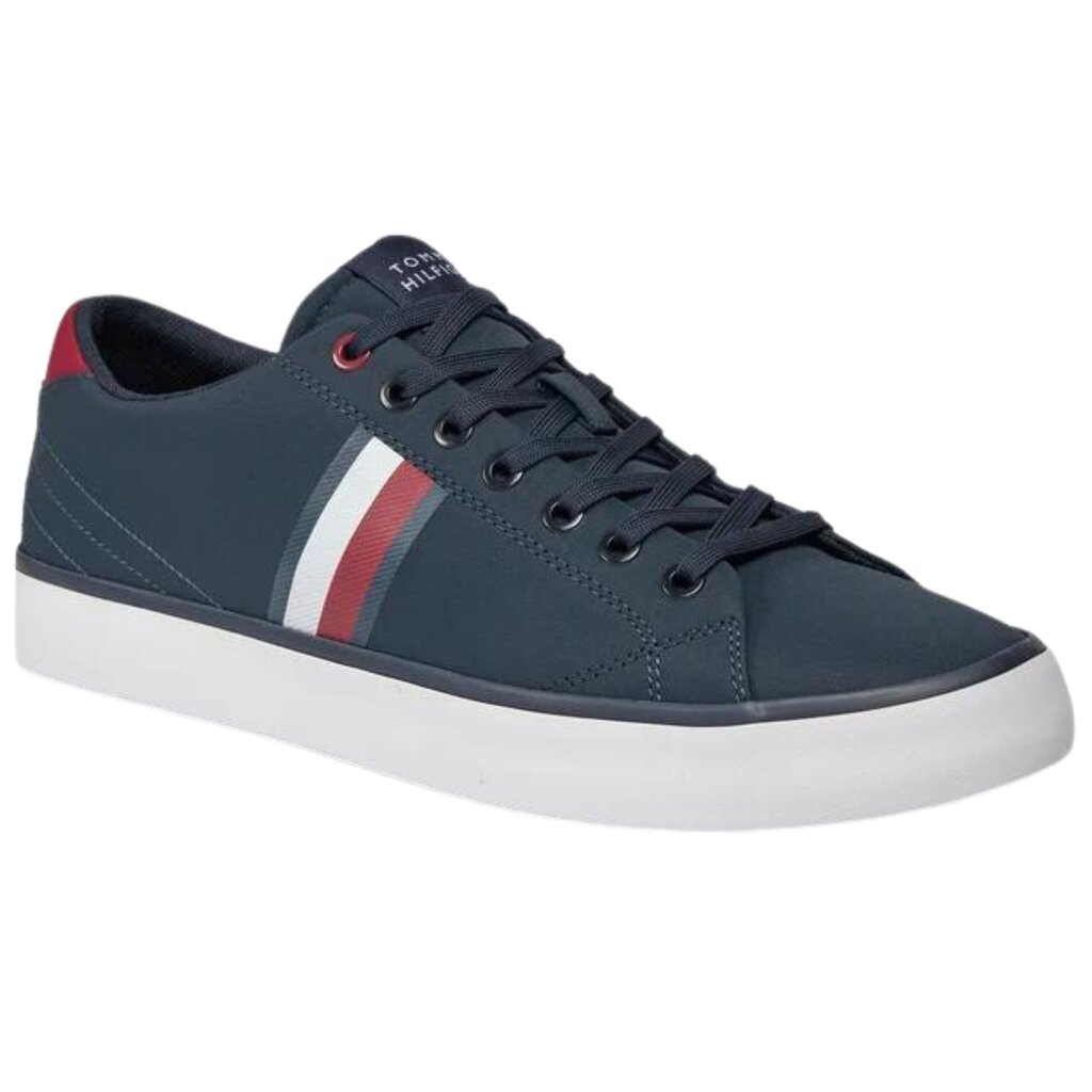 Tommy Hilfiger Vulc Miesten Urheilukengät Stripes Mesh tummansininen koko 44 hinta ja tiedot | Miesten kengät | hobbyhall.fi