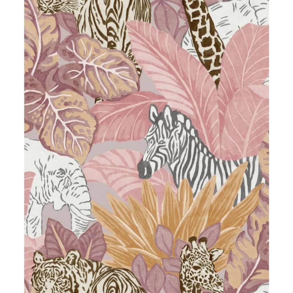 Noordwand Tapetti Good Vibes Jungle Animals pinkki ja oranssi hinta ja tiedot | Tapetit | hobbyhall.fi