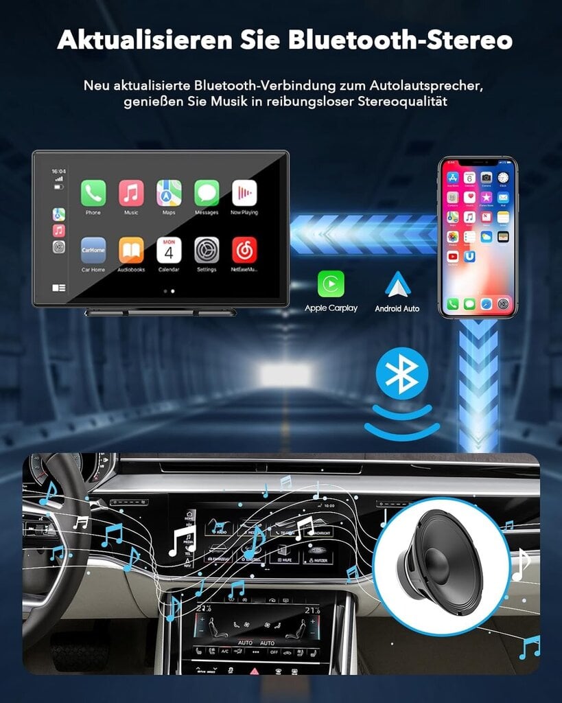 Autoradio Lamto Carplay Android hinta ja tiedot | Autoradiot, multimedia | hobbyhall.fi