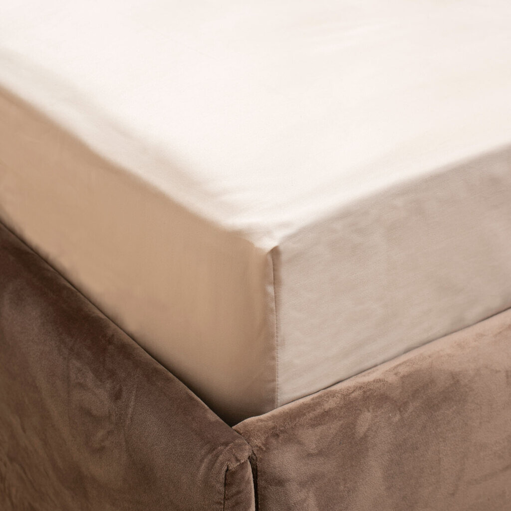 Comco muotoonommeltu satiinilakana Beige Harmony, 180x200x30 cm hinta ja tiedot | Lakanat | hobbyhall.fi