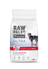 Raw Paleo Vet Expert Ultra Beef Medium&Large Adult, 10kg hinta ja tiedot | Koiran kuivaruoka | hobbyhall.fi