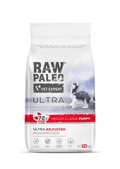 Raw Paleo Vet Expert Ultra Beef Medium&Large Puppy, 10kg hinta ja tiedot | Koiran kuivaruoka | hobbyhall.fi