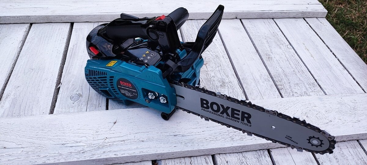 Bensiiniketjusaha Boxer BX 129 kaksitahtinen 4,9 kW 25 cm hinta ja tiedot | Moottorisahat | hobbyhall.fi