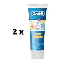 Lasten hammastahna Oral-B Nallepuh, 75ml x 2 kpl paketti hinta ja tiedot | Suuhygienia | hobbyhall.fi