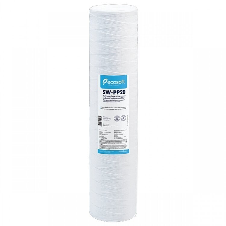 Ecosoft PP kierresedimenttisuodatin 4,5"*20" 20 mikronia hinta ja tiedot | Vedensuodattimet | hobbyhall.fi