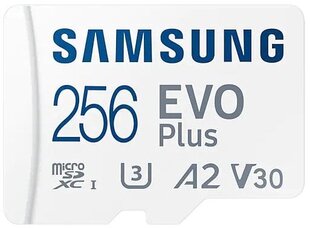 SAMSUNG MICRO SDXC EVO+ 256GB/V30 W/A MB-MC256KA/EU muistikortti hinta ja tiedot | Puhelimen muistikortit | hobbyhall.fi