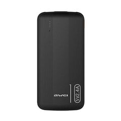 Ulkoinen Akku Power Bank Awei P20K 5V/2.4A 10000mAh musta hinta ja tiedot | Varavirtalähteet | hobbyhall.fi