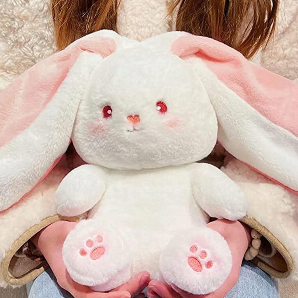 MASKOTTI KANI ISO MANSIKKA PLUSH VETOKETJUTTOMAT KORVAT 35CM hinta ja tiedot | Pehmolelut | hobbyhall.fi