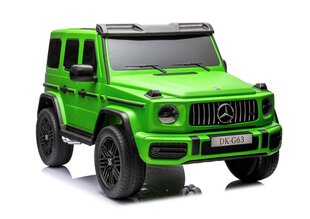 Mercedes G63 XXL 4x4 sähkökäyttöinen kaksipaikkainen jeeppi, vihreä, lakattu hinta ja tiedot | Lasten sähköautot | hobbyhall.fi