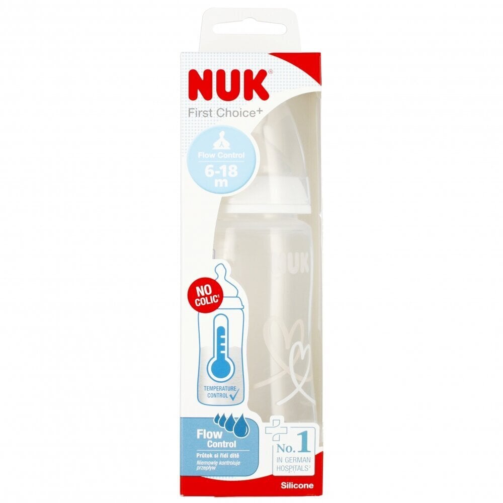 Pullo Nuk First Choice, 6-18 kk, 300 ml hinta ja tiedot | Tuttipullot ja tarvikkeet | hobbyhall.fi