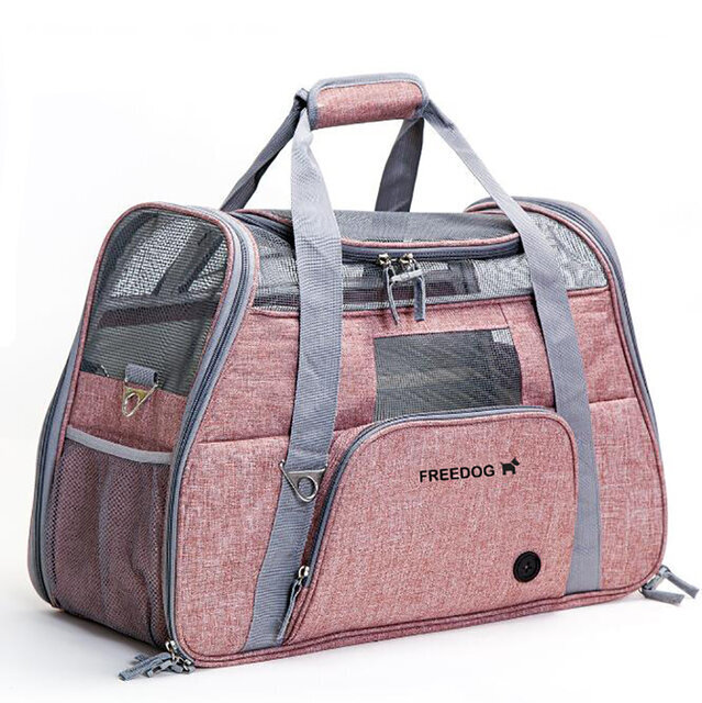 Transportavimo krepšys Freedog Crossworld, 51x23x35cm, rudas hinta ja tiedot | Kuljetushäkit ja kuljetuslaatikot | hobbyhall.fi