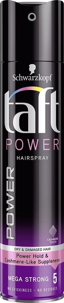 Hiuslakka Taft Power Cashmere, 5 x 250 ml hinta ja tiedot | Kampaamotuotteet | hobbyhall.fi