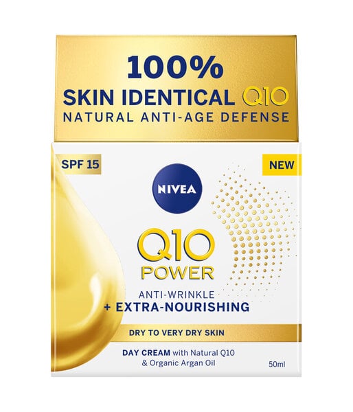 Päivittäinen kasvovoide Nivea Q10 Power Extra, 3 x 50 ml