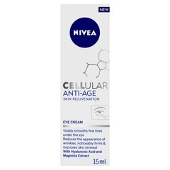 Ryppyjä ehkäisevä silmänympärysvoide Nivea Cellular, 3 x 15 ml hinta ja tiedot | Silmänympärysvoiteet ja seerumit | hobbyhall.fi