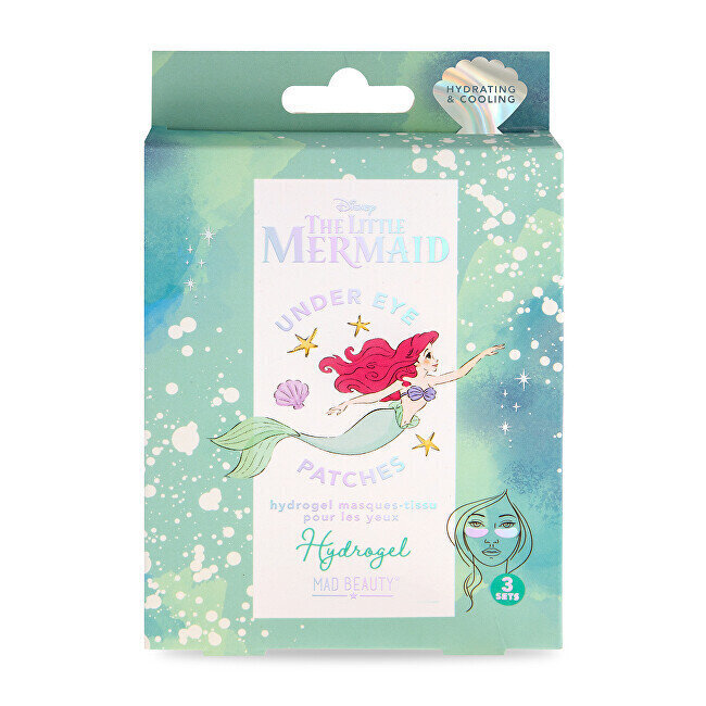 Hydrogeeli silmänaamio Little Mermaid, 3 kpl hinta ja tiedot | Kasvonaamiot ja silmänalusaamiot | hobbyhall.fi