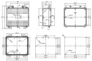 Asennuslaatikko 250x253x100mm hinta ja tiedot | Puhelimen lisätarvikkeet | hobbyhall.fi