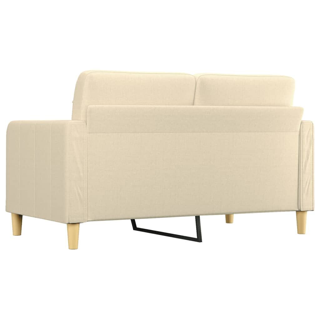 Kahden istuttava sohva vidaXL, 140 cm, beige hinta ja tiedot | Sohvat ja vuodesohvat | hobbyhall.fi