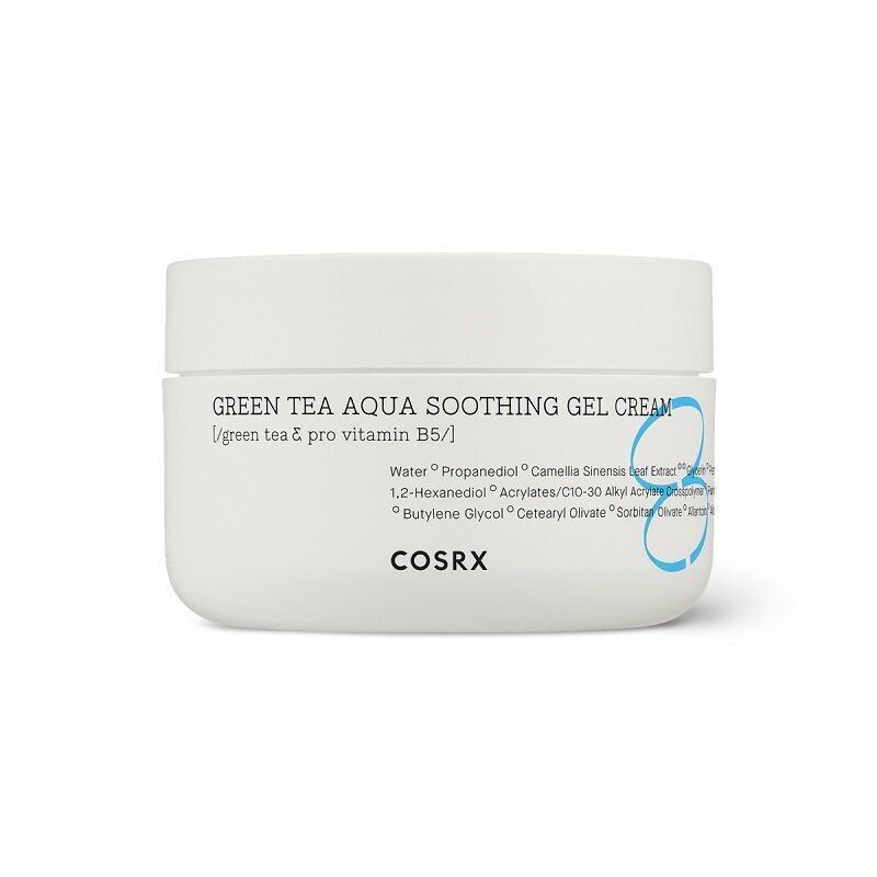 COSRX Hydrium Green Tea Aqua Soothing Gel Cream 50ml - Intensiivinen kosteuttava geelimäinen kasvovoide hinta ja tiedot | Kasvovoiteet | hobbyhall.fi