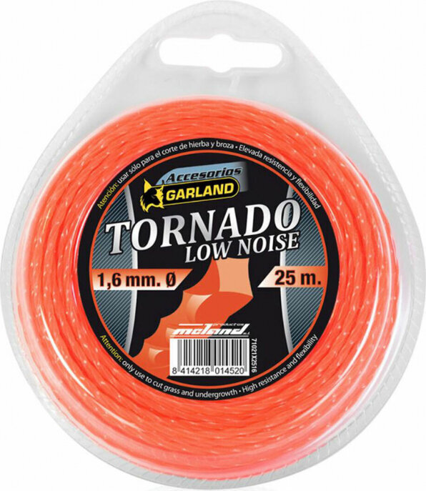 Trimmerin päälinja Garland Tornado X, 25 m, 1,6 mm hinta ja tiedot | Puutarhatyökalujen tarvikkeet | hobbyhall.fi