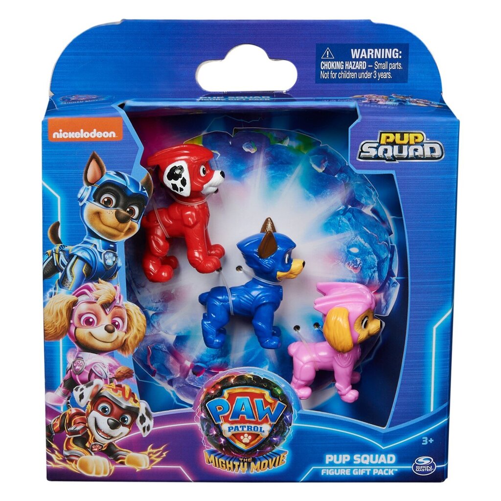 SPIN Paw Patrol Movie2 3 hahmon sarja 6067503 hinta ja tiedot | Pelien oheistuotteet | hobbyhall.fi