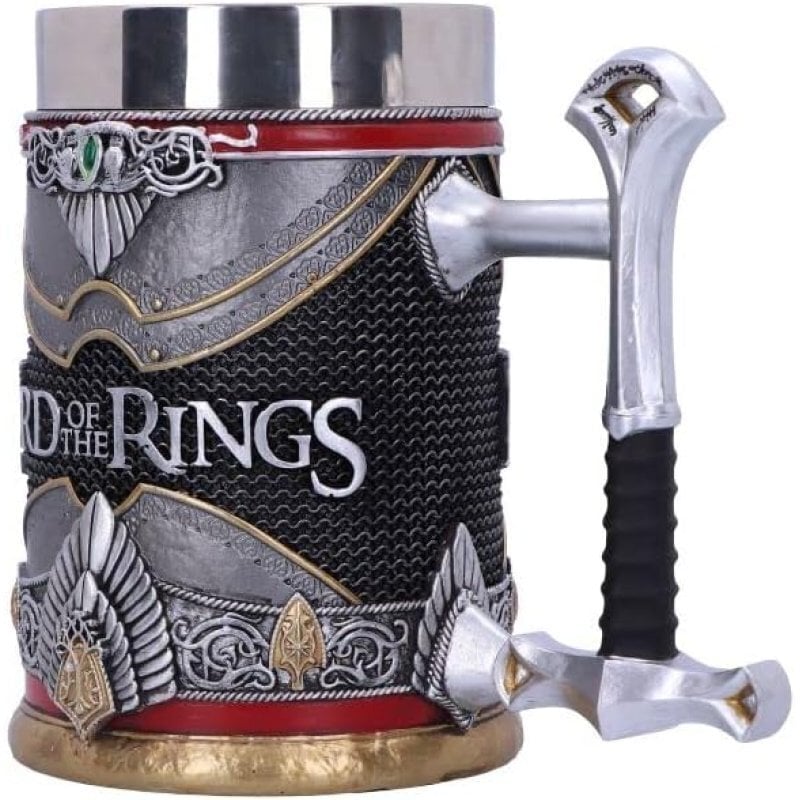 Lord of The Rings Aragorn Tankard, Silver, 15.5cm hinta ja tiedot | Pelien oheistuotteet | hobbyhall.fi