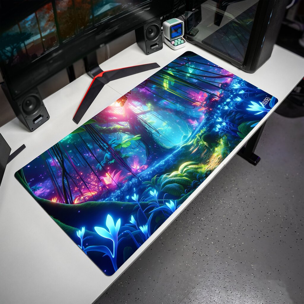 Hiirimatto Cosmic Forest 100x50 hinta ja tiedot | Pelien oheistuotteet | hobbyhall.fi