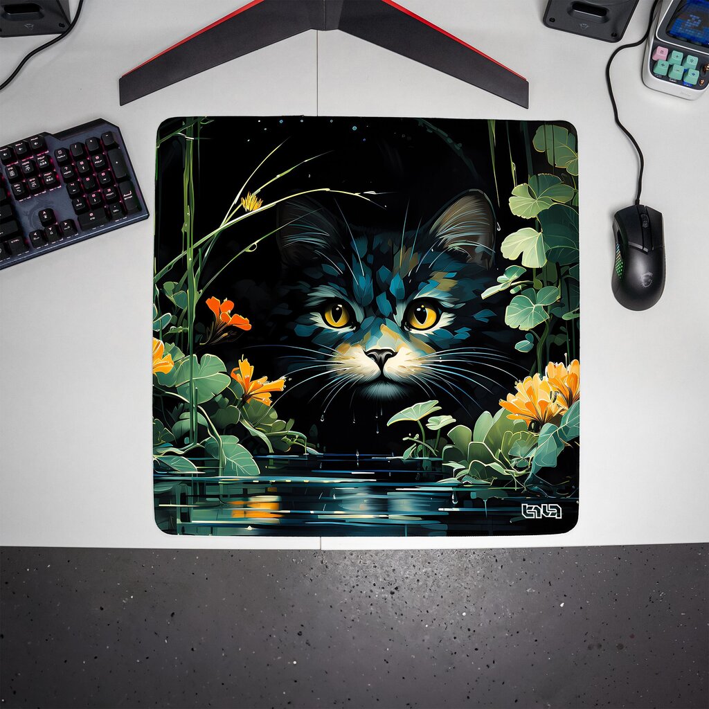 Hiirimatto Hidden Cat 50x50 hinta ja tiedot | Pelien oheistuotteet | hobbyhall.fi