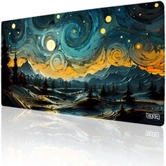 Hiirimatto Night Star Swirls 100x50 hinta ja tiedot | Pelien oheistuotteet | hobbyhall.fi