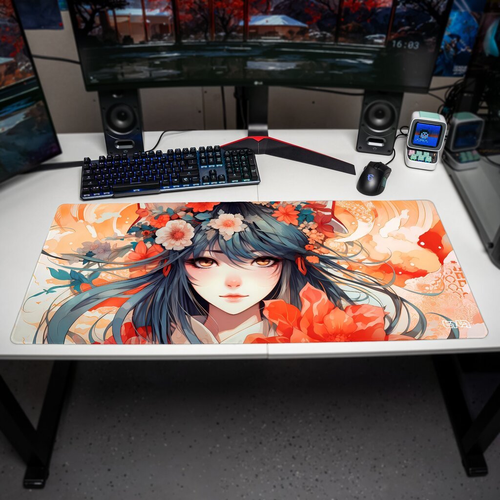 Hiirimatto Kitsune 90x40 hinta ja tiedot | Pelien oheistuotteet | hobbyhall.fi