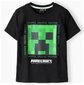 Javoli lasten Minecraft T-paita FKC63811 01, musta/vihreä 5056599717619 hinta ja tiedot | Poikien paidat | hobbyhall.fi