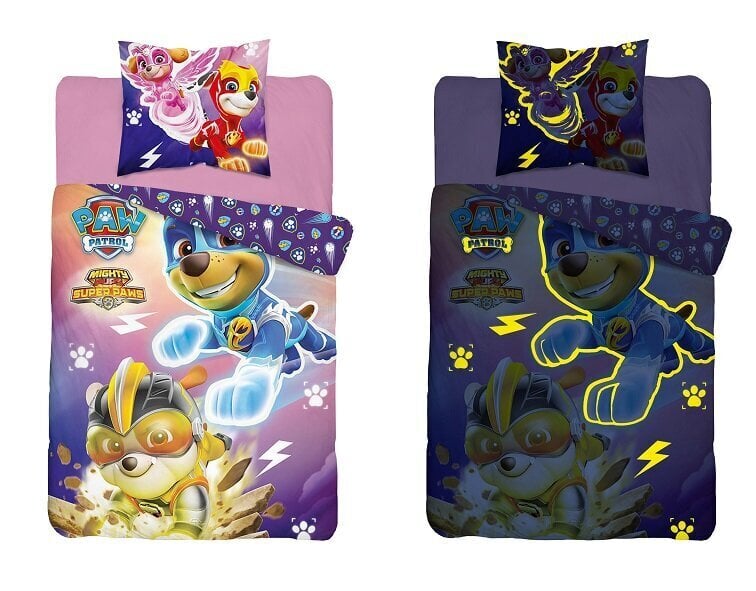 Paw Patrol lasten vuodevaatteet setti, 140x200, 2 osaa hinta ja tiedot | Vuodevaatteet lapsille | hobbyhall.fi