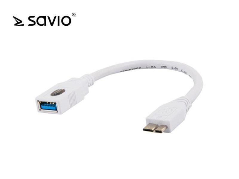 SAVIO ADAPTER USB OTG - MICRO USB CL-87 hinta ja tiedot | TV-lisätarvikkeet | hobbyhall.fi
