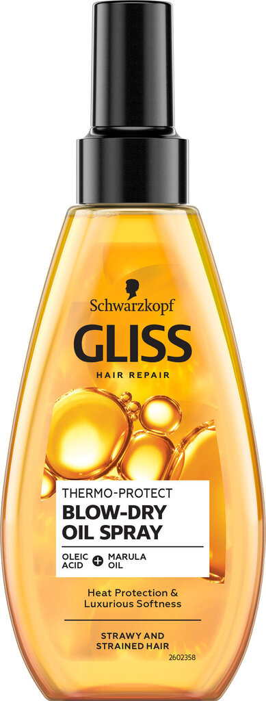 Spray hiusöljy Gliss Kur Oil Nutrive, 5 x 150 ml hinta ja tiedot | Naamiot, öljyt ja seerumit | hobbyhall.fi