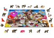 Puinen palapeli ainutlaatuisilla elementeillä "Cat Party" Wooden Puzzle 500 pcs / Wooden.city hinta ja tiedot | Palapelit | hobbyhall.fi