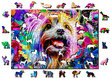 Puinen palapeli ainutlaatuisilla elementeillä Wooden Puzzle Pop Art Yorkshire Terrier – 505 pcs hinta ja tiedot | Palapelit | hobbyhall.fi