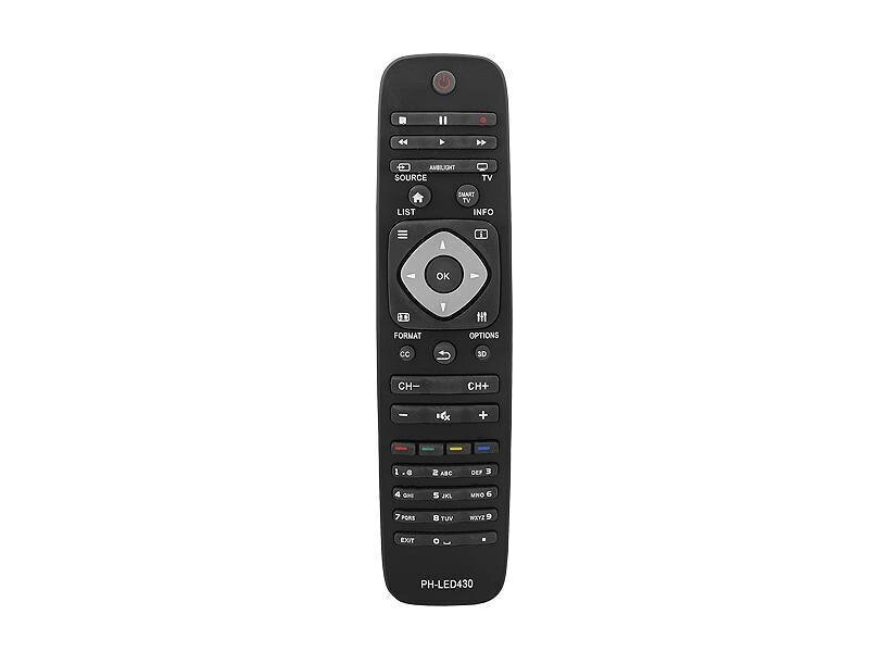 HQ LXP430 television kaukosäädin Philips LED-430 3D Black hinta ja tiedot | TV-lisätarvikkeet | hobbyhall.fi