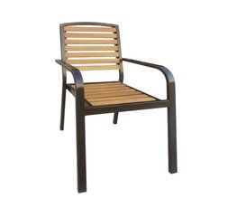 Tuoli Home4You Dalya, 60.5x56x93.5 cm, ruskea hinta ja tiedot | Puutarhatuolit | hobbyhall.fi