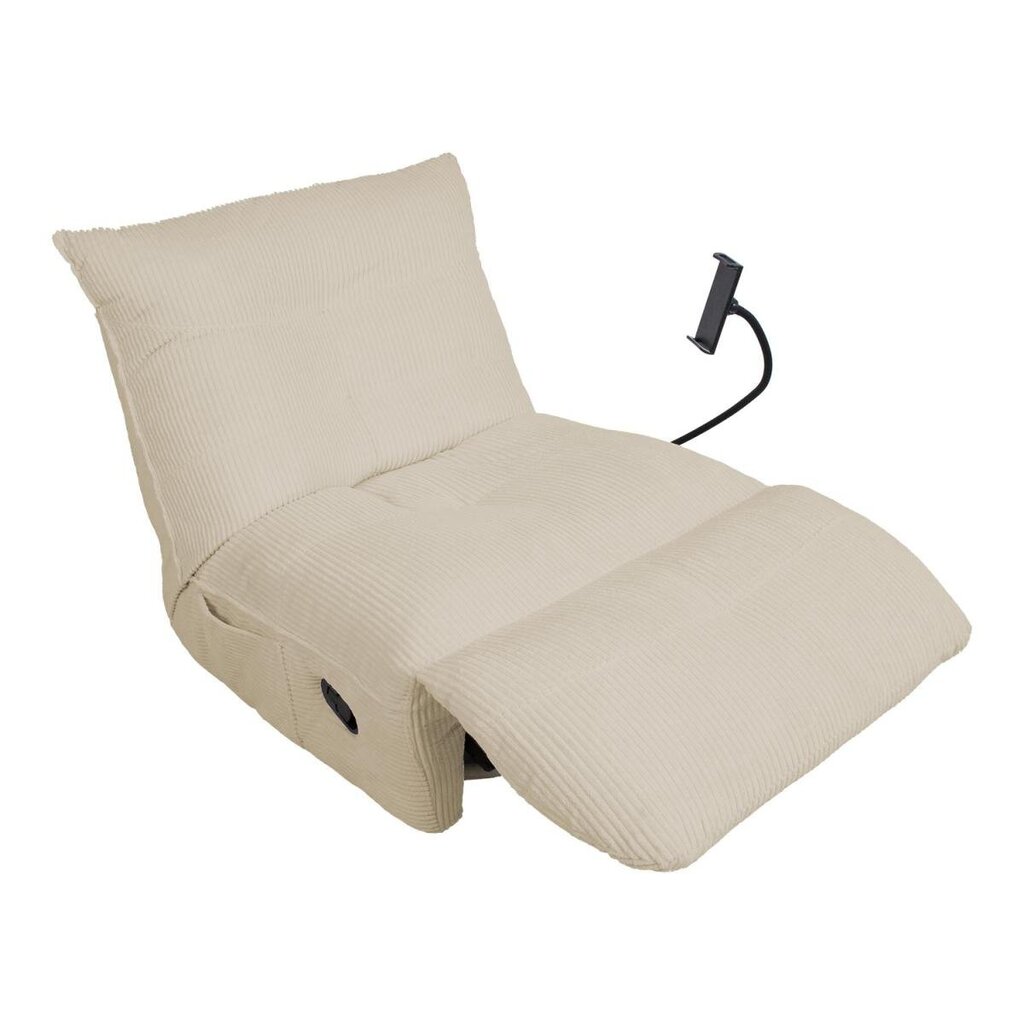 Nojatuoli - recliner Home4you, 82x100x92 cm, valkoinen hinta ja tiedot | Nojatuolit | hobbyhall.fi