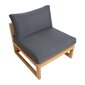 Modulaarinen sohva Home4You Serenity, 80x80x65 cm, ruskea/harmaa hinta ja tiedot | Sohvat ja vuodesohvat | hobbyhall.fi