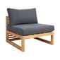 Modulaarinen sohva Home4You Serenity, 80x80x65 cm, ruskea/harmaa hinta ja tiedot | Sohvat ja vuodesohvat | hobbyhall.fi