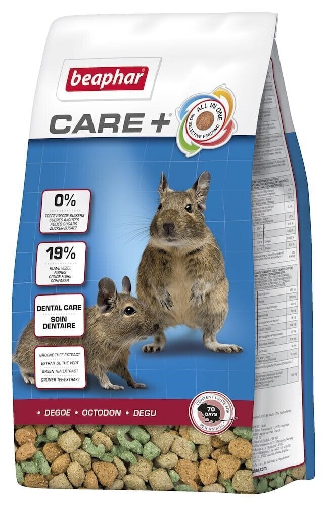 Ruoka Degu Beaphar Care+, 700 g hinta ja tiedot | Pieneläinten ruoat | hobbyhall.fi