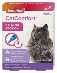 Lašai su feromonais katėms Beaphar CatComfort Calming Spot on, 3x0,55 ml hinta ja tiedot | Kissan terveys ja hyvinvointi | hobbyhall.fi