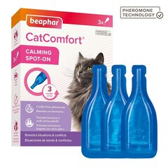 Lašai su feromonais katėms Beaphar CatComfort Calming Spot on, 3x0,55 ml hinta ja tiedot | Kissan terveys ja hyvinvointi | hobbyhall.fi