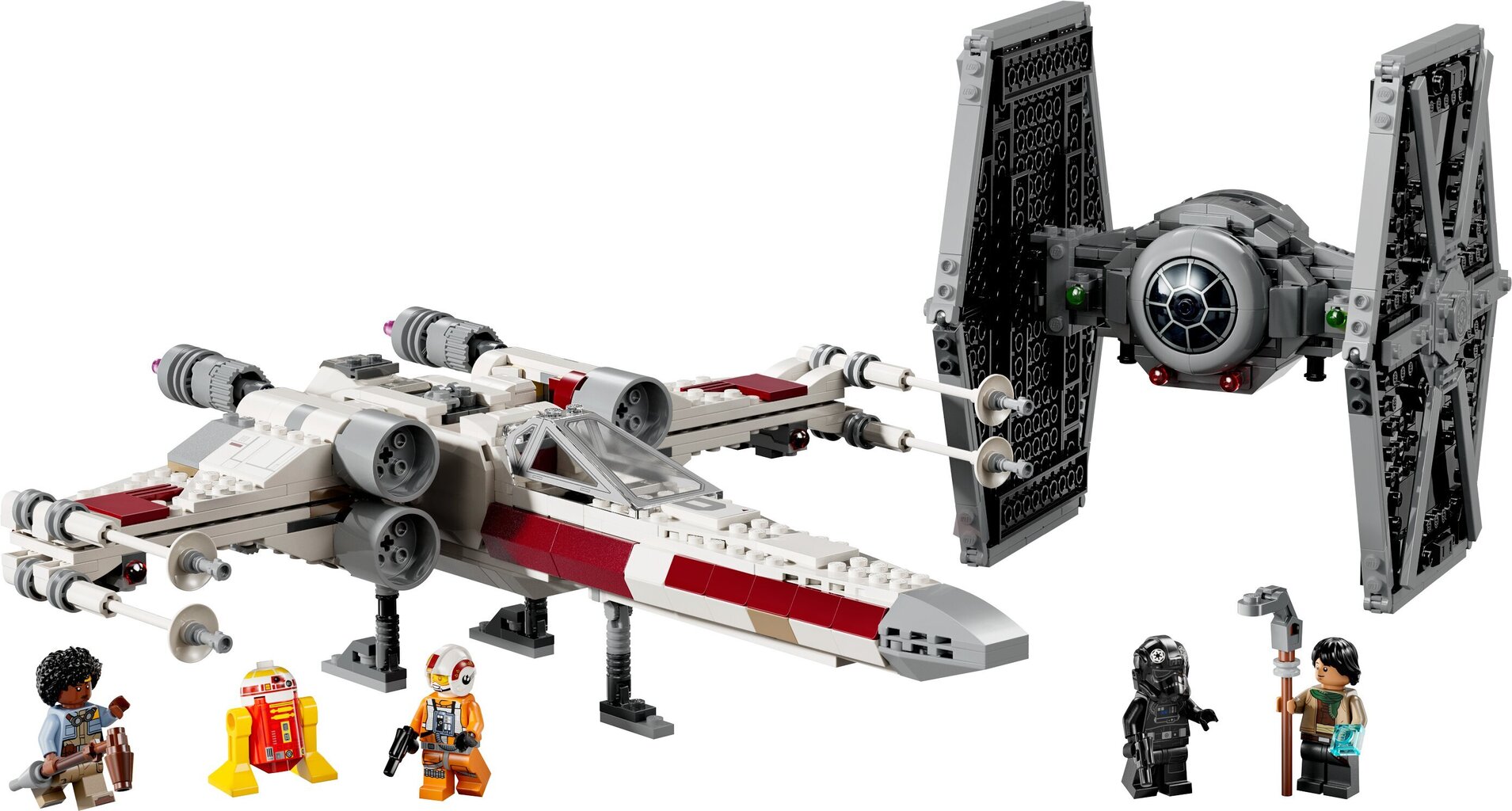 75393 LEGO® Star Wars™ yhdistetty TIE-hävittäjä ja X-Wing-malli hinta ja tiedot | LEGOT ja rakennuslelut | hobbyhall.fi