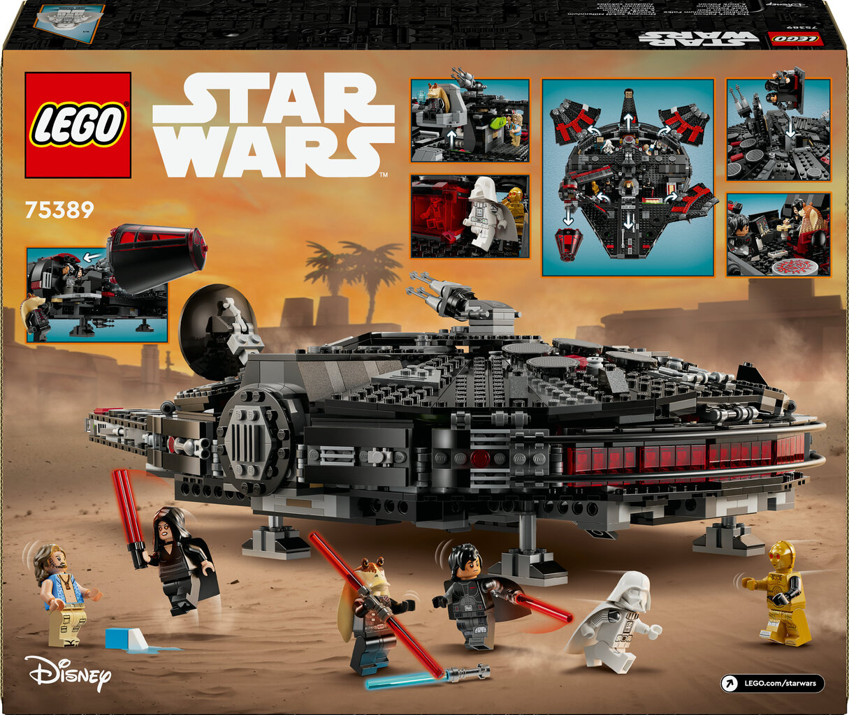 75389 LEGO® Star Wars™ musta haukka hinta ja tiedot | LEGOT ja rakennuslelut | hobbyhall.fi