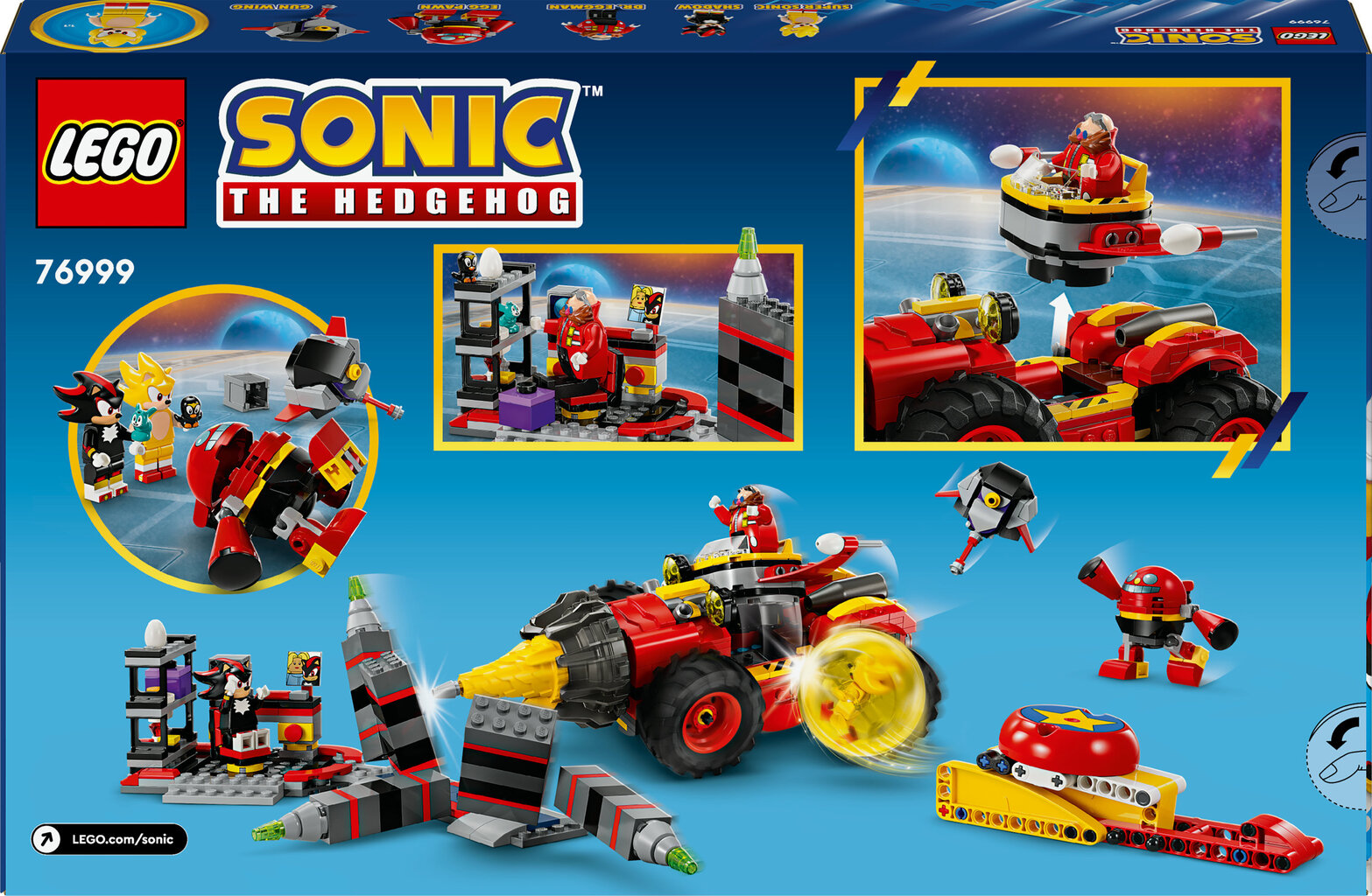 76999 LEGO® Sonic the Hedgehog Super Sonic vs Egg Driller hinta ja tiedot | LEGOT ja rakennuslelut | hobbyhall.fi