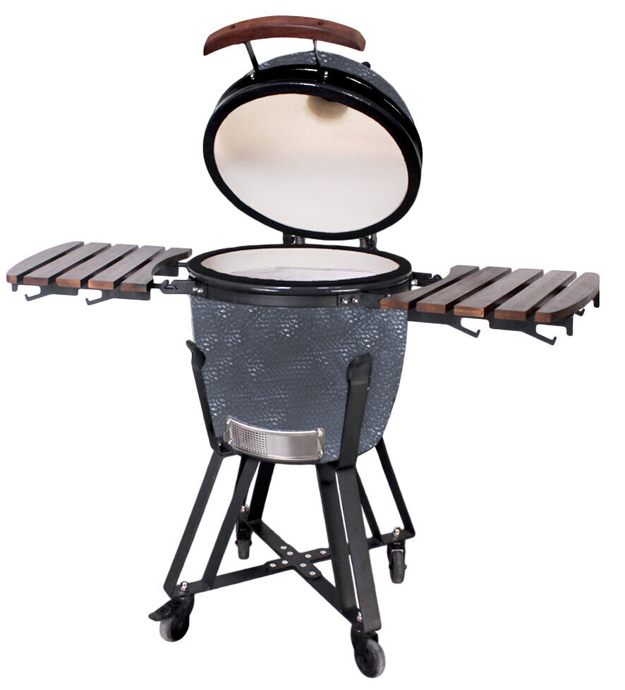 Grilli Kamado Euroliux E-18 BBQ, 121x65,5x108 cm, harmaa hinta ja tiedot | Grillit | hobbyhall.fi