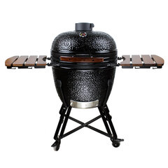 Grilli Kamado Euroliux AU-23.5 BBQ, 136x80x124 cm, musta hinta ja tiedot | Grillit | hobbyhall.fi