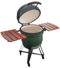 Grilli Kamado Euroliux E-21 BBQ, 130x73x122 cm, vihreä hinta ja tiedot | Grillit | hobbyhall.fi