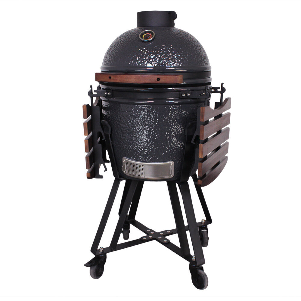 Grilli Kamado Euroliux E-21 BBQ, 130x73x122 cm, musta hinta ja tiedot | Grillit | hobbyhall.fi